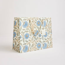 Load image into Gallery viewer, Hand Block Printed Gift Bags (Large) - Blue Stone