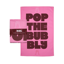 Load image into Gallery viewer, Pop The Bubbly Tea Towel