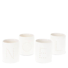 Load image into Gallery viewer, Glossy Ceramic Tealight Holders (Set of 4) - Noel