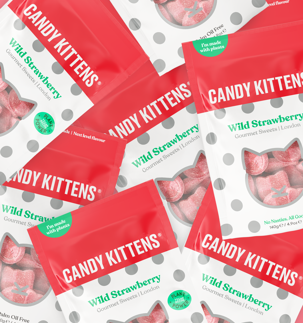 Candy Kittens Sweets Wild Strawberry 54g