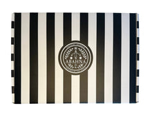 Load image into Gallery viewer, The Original Bath Pillow by Abahna® – Monaco Stripe (Black)