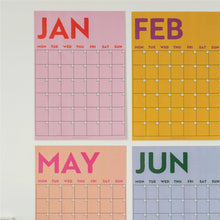 Load image into Gallery viewer, Monthly Undated A3 Wall Planner | 12 Pages | Colourburst
