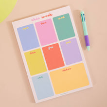 Load image into Gallery viewer, A4 Weekly Planner Pad | Bright Side