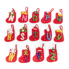 Load image into Gallery viewer, Handmade Felt Mini Alphabet Stockings - INDIVIDUAL LETTERS: B
