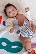 Load image into Gallery viewer, Cotton Knit Baby Comforter Cuddle Cloth: Elephant Cobalt