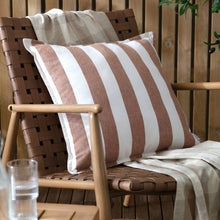 Load image into Gallery viewer, Hayle Cotton Outdoor Cushion Pecan: Pecan / Polyester Filled / 50 x 50cm
