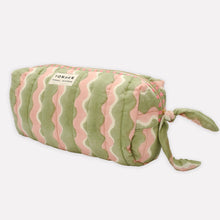 Load image into Gallery viewer, Quilted Wash Bag | Whirly | Mint