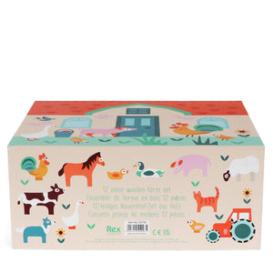 Wooden Farm Playset