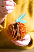 Load image into Gallery viewer, UK/EU: Orange Honeycomb Ornament