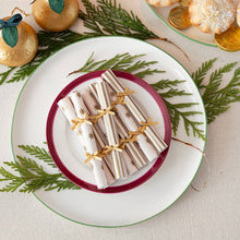 Load image into Gallery viewer, Gold Christmas Saucer Crackers - 10 Pack Display | Christmas Decor |