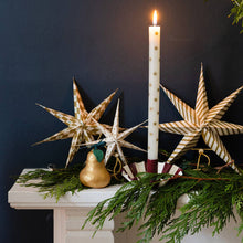 Load image into Gallery viewer, Gold Star Straight Dinner Candles