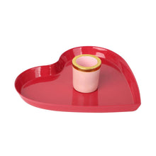 Load image into Gallery viewer, Enamel Heart Shaped Candle Holder