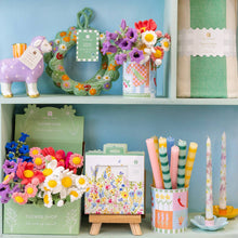 Load image into Gallery viewer, Yellow Stripe Dinner Candles