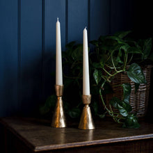 Load image into Gallery viewer, Orla Gold Coloured Metal Candlestick Holder: Medium