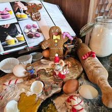 Load image into Gallery viewer, Handmade Felt Jolly Gingerbread Man Hanging Christmas Decor