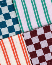Load image into Gallery viewer, Cotton Hand Towel: Burgundy Check