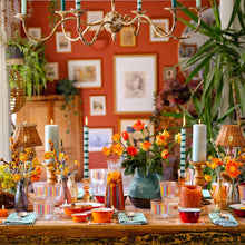 Load image into Gallery viewer, Green Stripe Dinner Candles | 25 Candles | POS Unit |