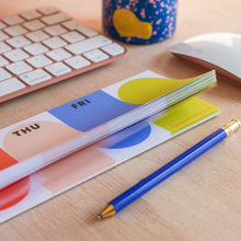 Load image into Gallery viewer, Keyboard Weekly Planner Pad | Bright Arches