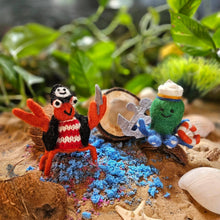 Load image into Gallery viewer, Handmade Felt Jolly Rodger the Crab Sealife Decoration