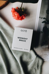 Midnight Breeze candle (Rose Geranium + Vetiver + Patchouli): 120ml (small)