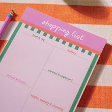 Load image into Gallery viewer, Weekly Shopping List Pad A5 | Cabana Stripe
