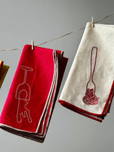 Load image into Gallery viewer, Linen Blend Napkins - Spaghetti (Set of 2)