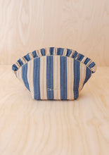 Load image into Gallery viewer, Cotton Wash Bag in Navy Stripe