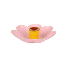 Load image into Gallery viewer, Coloured Enamel Flower Shaped Candle Holders | Homeware |