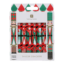 Load image into Gallery viewer, Nutcracker Christmas Saucer Crackers - 10 Pack Display | Christmas Decor |