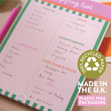 Load image into Gallery viewer, Weekly Shopping List Pad A5 | Cabana Stripe