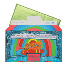 Load image into Gallery viewer, Rainbow Cat, Milk Chocolate Bar with Smoky Malt Crunch, Sea Salt &amp; Cinnamon