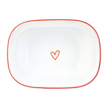 Load image into Gallery viewer, Heart Pink Oven Enamel Dish - 20cm