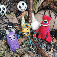 Load image into Gallery viewer, Handmade Felt Moody Monsters Hanging Decorations: Variety Pack