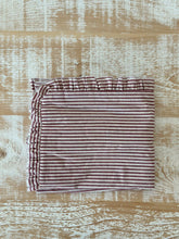 Load image into Gallery viewer, Christmas Red Stripe Christmas Ruffled Table Runner