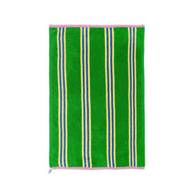 Load image into Gallery viewer, Terry Towelling Hand Towel: Green Stripe