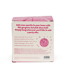 Load image into Gallery viewer, Hanging disco ball (15cm) - Pink