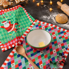 Load image into Gallery viewer, Santa Christmas Tea Towel - 2 Pack | Christmas Kitchenware |