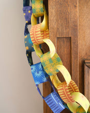 Load image into Gallery viewer, Blue &amp; Yellow Paper Chain Kit