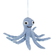 Load image into Gallery viewer, Handmade Felt Ollie the Octopus Fair trade Hanging Decor