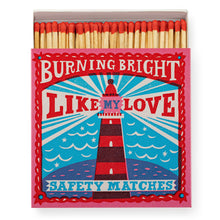 Load image into Gallery viewer, Burning Bright | Square Matchboxes