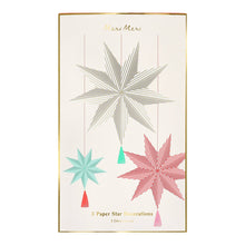 Load image into Gallery viewer, Stripe Star Decorations
