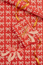 Load image into Gallery viewer, Gift Tag Bows - Set of 6: Red
