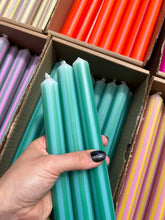 Load image into Gallery viewer, Pinstripe Candle individual: Green/blue