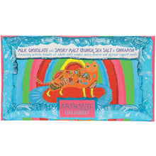 Load image into Gallery viewer, Rainbow Cat, Milk Chocolate Bar with Smoky Malt Crunch, Sea Salt &amp; Cinnamon