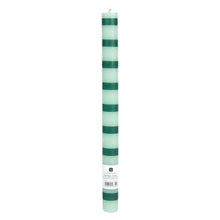 Load image into Gallery viewer, Green Stripe Dinner Candles | 25 Candles | POS Unit |