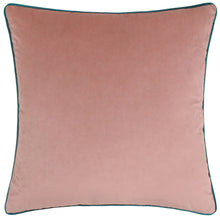 Load image into Gallery viewer, Meridian Velvet Cushion Blush/Teal: Blush/Teal / Polyester Filled / 55 x 55cm