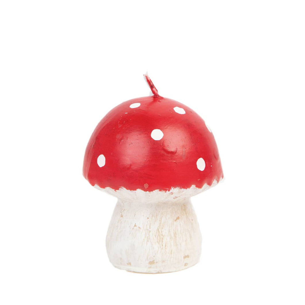 Red Toadstool Mushroom Candle |Small |