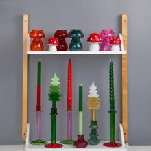 Load image into Gallery viewer, 2 Tone Red &amp; Green Dinner Candles | 2 Pack |Christmas Décor|