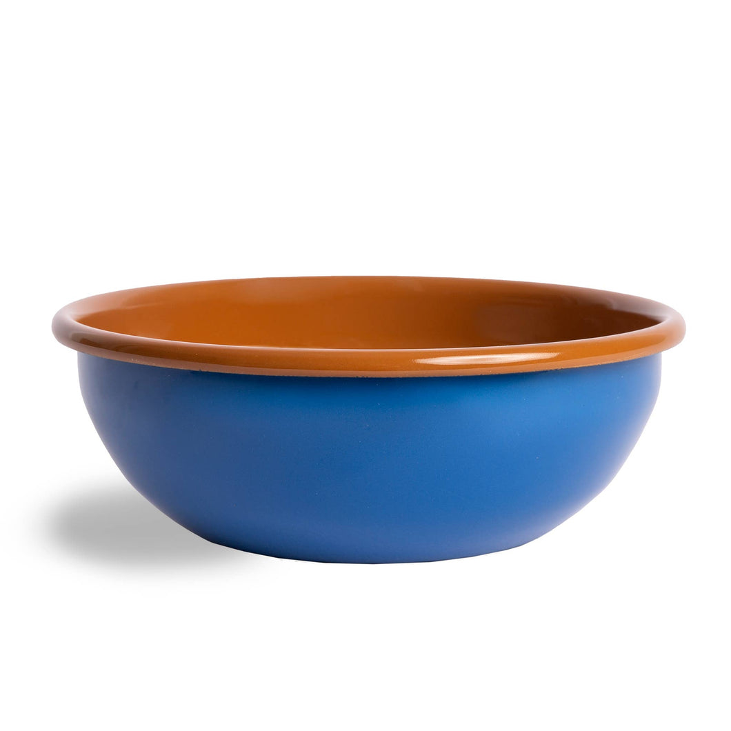 24 oz Cereal Bowl: Blue & Brown