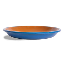 Load image into Gallery viewer, Dinner Plate: Blue &amp; Brown